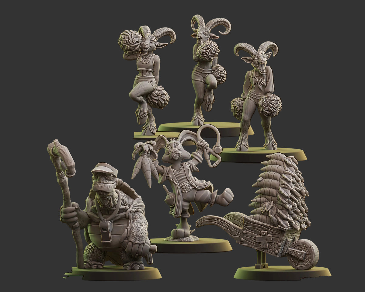 Spike Beards - Dwarven Team - Wargaming - Fantasy Football - By Ugni Miniatures